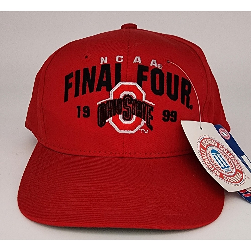 Headmaster Ohio State Hat Mens OSFA Red 1999 NCAA Final Four Snapback Cap NWT